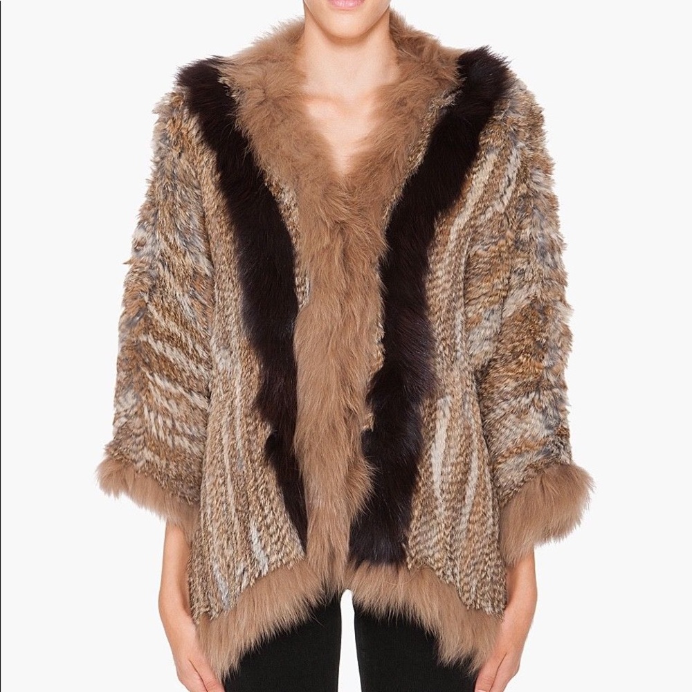 SOLD - ELIZABETH AND JAMES 100% Real Fur Jacket
